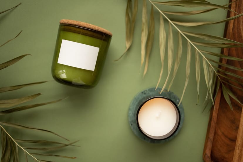Olive Jar Candle - Image 1